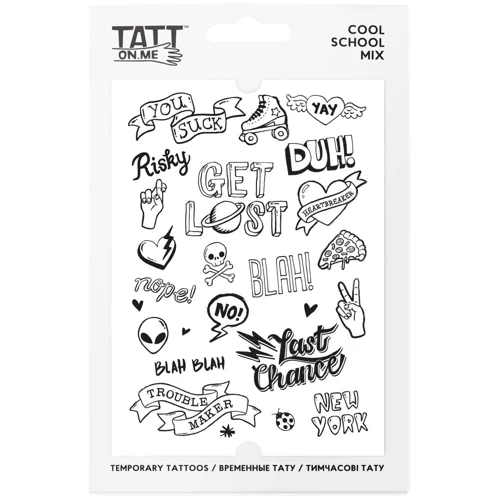 Временные тату TATTon.me Cool School Mix (TMCoolSchool)