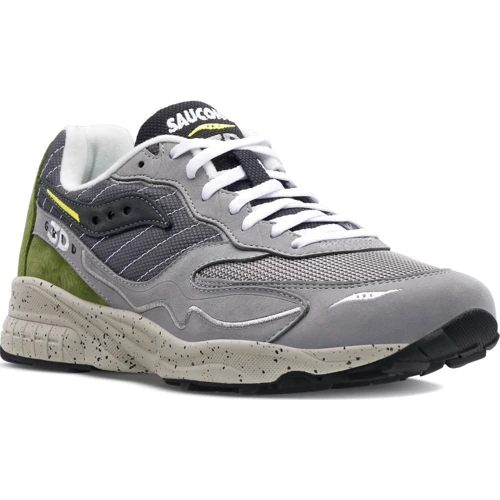Кроссовки Saucony 3D Grid Hurricane (70670-1s) 47 (13) серые натуральная замша демисезон: Размер 47