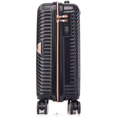 Чемодан Semi Line 20" (S) Black (T5726-1): Фактура Гладкая, Матовая