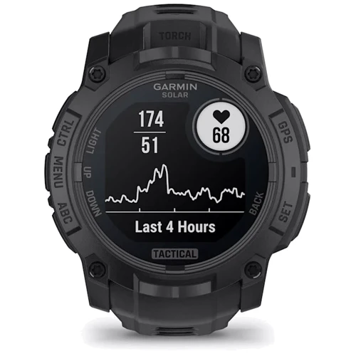 Смарт-часы Garmin Instinct 3 Solar 50mm Tactical Edition Black with Black Band (010-02935-50) фото 9