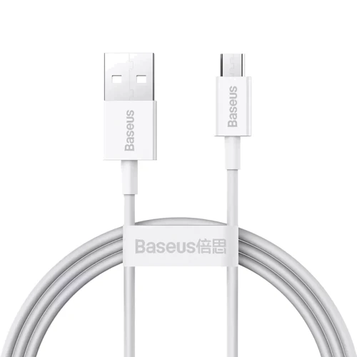 Кабель Baseus USB Cable to microUSB Superior Fast Charging 1m White (CAMYS-02)