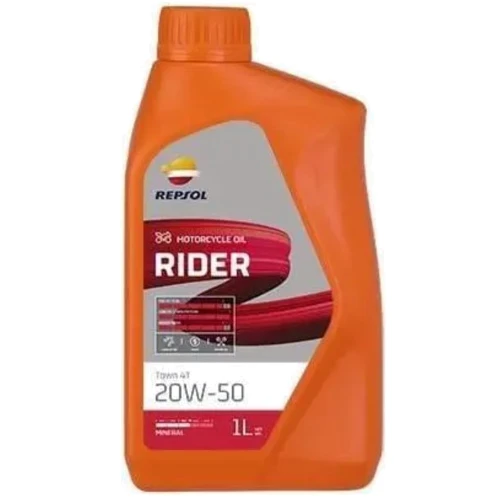 Олія для мототехніки REPSOL RIDER TOWN 4T 20W-50 (12Х1Л): Тип мінеральне
