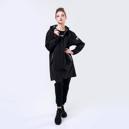 Вітрівка Peak FW293142-BLA 44 чорна з капюшоном: Довжина рукава Довгий