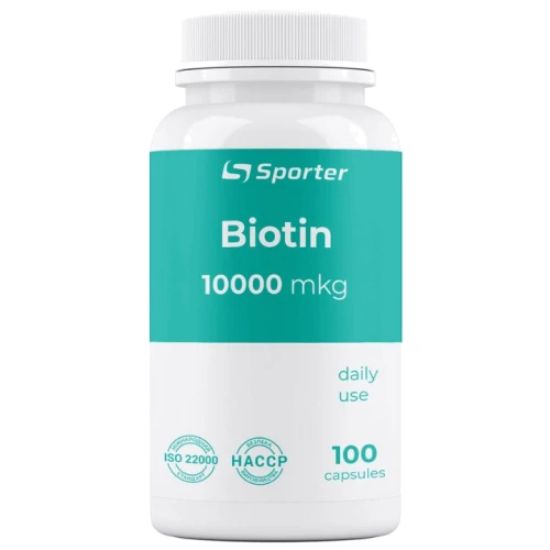 Sporter Biotin 10000 mcg Биотин 100 капсул