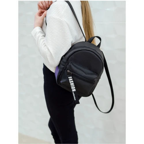 Женский рюкзак Sambag Talari SST черный (12118001e): Тип ручки Короткая ручка, Плечевой ремень