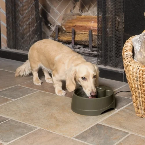 Поїлка PetSafe Drinkwell Current для собак та котів автоматичний фонтан 2.4 л коричневий (57831): Особливості Автоподача воды