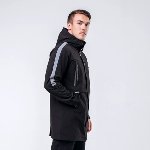 Вітрівка Peak FW293251-BLA 56-58 чорна демісезон з капюшоном: Фасон Прямий