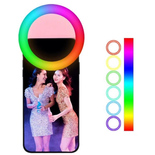 RGB Селфи кольцо XOKO BS-007U White RGB LED 9см фото 3