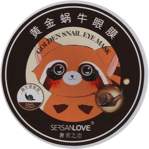 Sersanlove Golden Snail Eye Mask Гидрогелевые патчи с муцином улитки 60 шт.: Назначение От морщин, От отеков, От темных кругов, Увлажнение