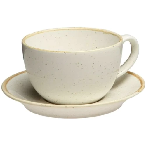 Чашка з блюдцем Porland Seasons Beige 320 мл (213-222134.B)