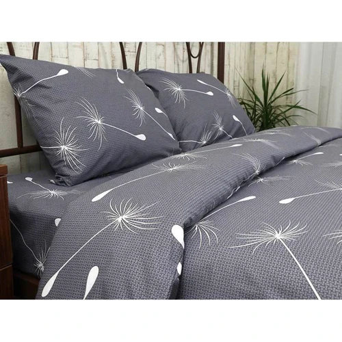 Простирадло Руно Fly grey бязь сіра 220х240 см (76.114Б_Fly grey): Склад 100% хлопок