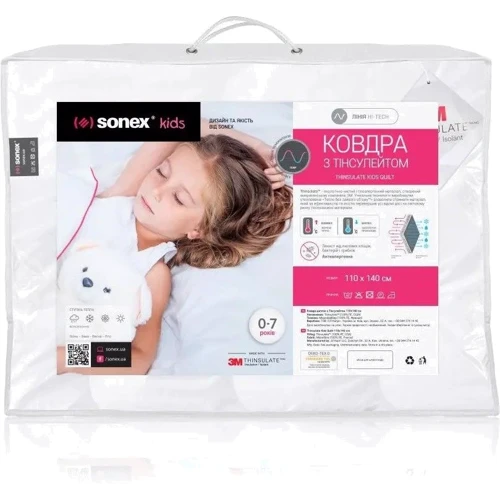 Ковдра дитяча Sonex з тинсулейтом 110х140 см (SO102129): Розмір, см 110x140