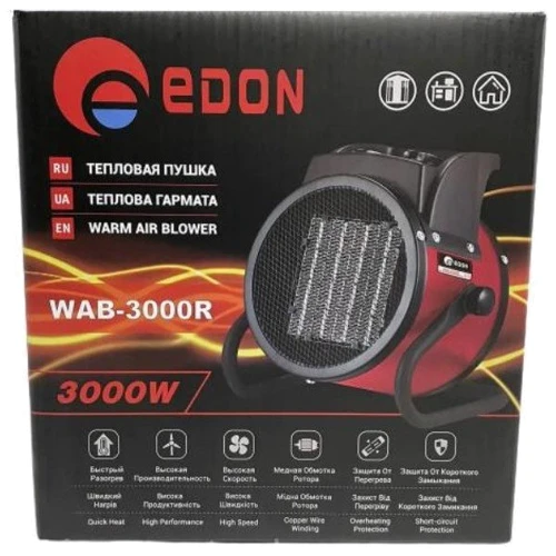 Тепловентилятор EDON WAB-3000R (1018201): Тип Тепловентилятор