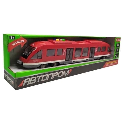 Электропоезд Автопром красный (7957): Тип Готовая модель