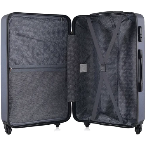 Чемодан Semi Line 24" (M) Navy (T5691-2): Материал Пластик