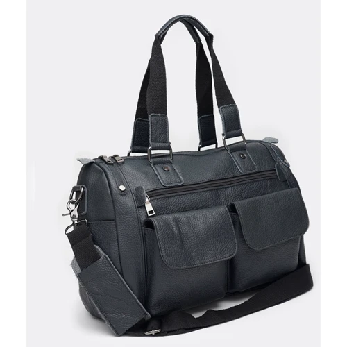 Мужская сумка мессенджер Keizer черная (K11026-black): Фактура Матовая, Зернистая
