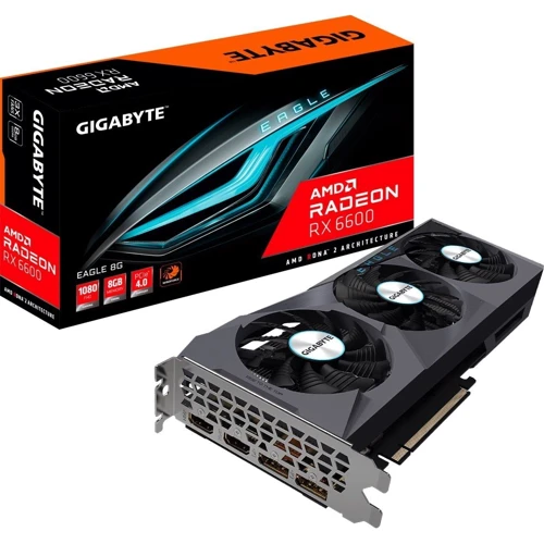 Видеокарта GIGABYTE Radeon RX 6600 EAGLE 8G (GV-R66EAGLE-8GD): Форм-фактор Стандартная