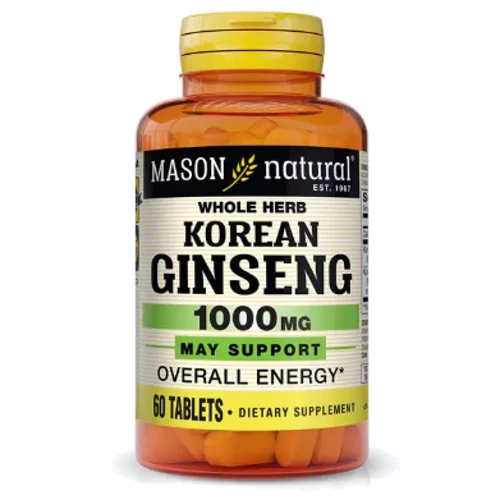 Mason Natural Korean Ginseng Женьшень Корейський 1000 мг 60 таблеток