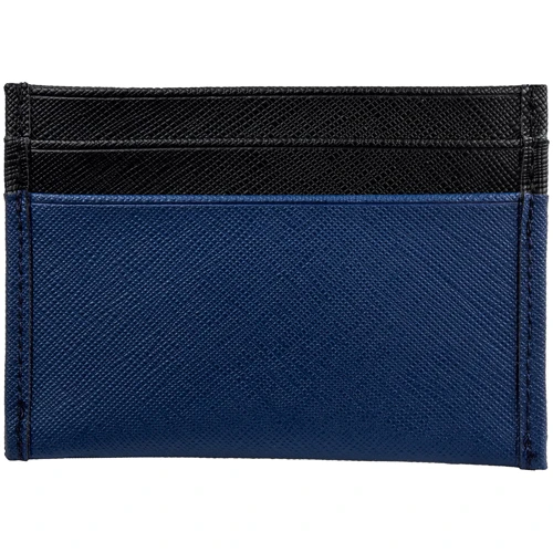 Чоловік Картхолдер Smith & Canova синій (FUL26827-navy-black): Формат гаманця горизонтальний