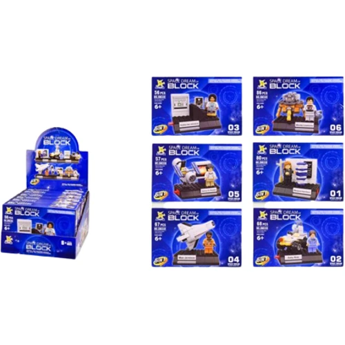 Конструктор A-Toys Space sereis 6 видов, 56-86 детали (SM330)