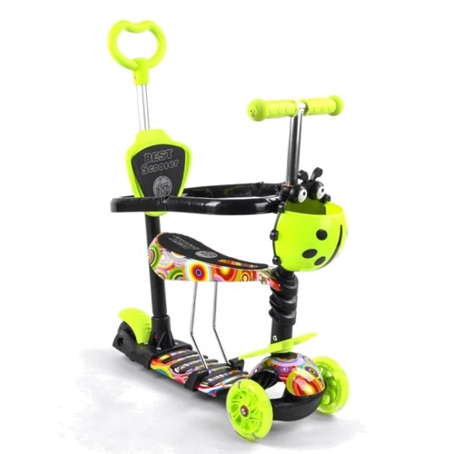 Самокат Best Scooter с защитным бампером салатовый (S 6732)