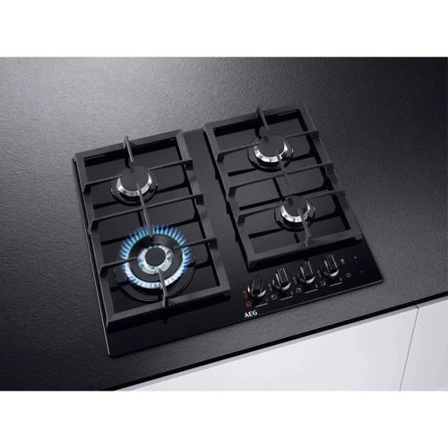 Варочная поверхность газовая AEG HKB64540NB: Расположение панели спереди