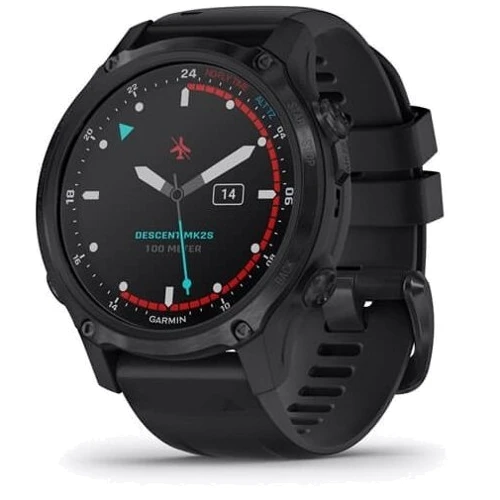 Смарт-часы Garmin Descent Mk2S Carbon Grey with Black Silicone Band (010-02403-04)