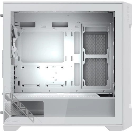 Корпус GIGABYTE C102 GLASS ICE (GB-C102GI): Матеріал передній панелі пластик, метал