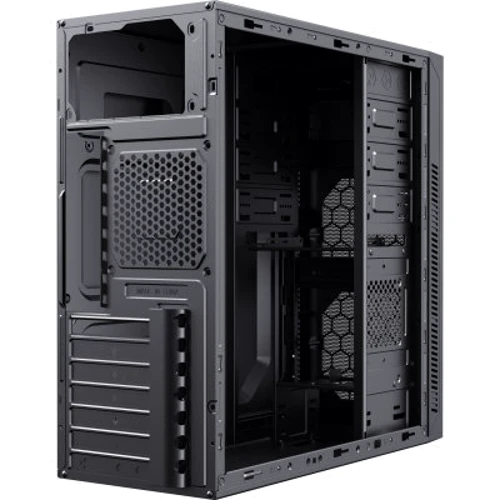 Корпус GameMax MT525-2U3TYC-500B: Материал передней панели пластик и сталь