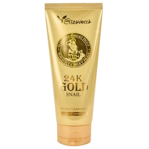 Elizavecca 24K Gold Snail Cleansing Foam Пінка для вмивання з золотом і муцином равлики 180 ml: Стать Для жінок
