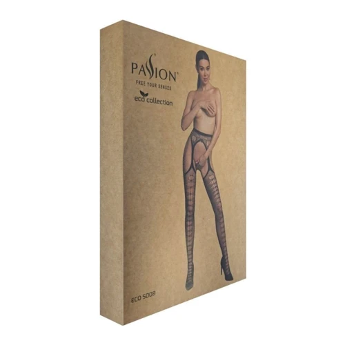 Эротические колготки-бодистокинг Passion ECO S008 black