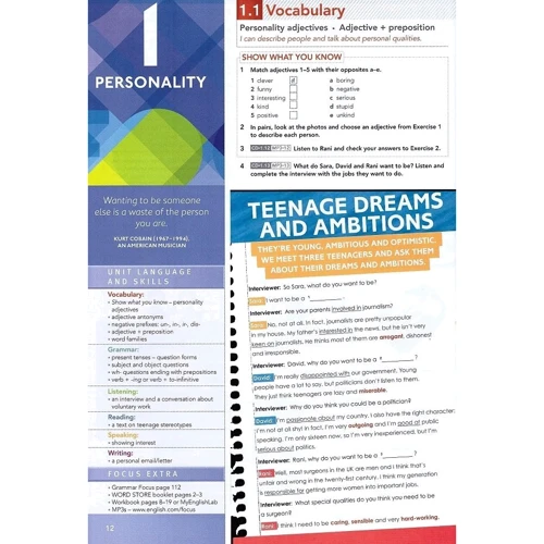 Focus BrE 2 Student's Book & MyEnglishLab Pack: Количество страниц 128