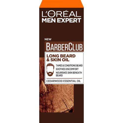 L'Oreal Men Expert Barber Club Long Beard & Skin Oil Масло для бороды и лица 30 ml: Объем, мл 30