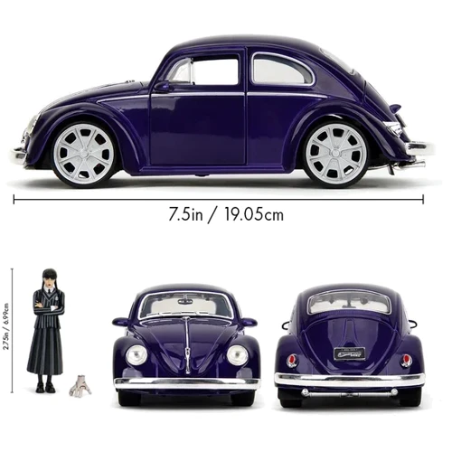Машина металлическая Jada Венздей Фольксваген Битл с фигуркой Венздей 1:24 (253255076)