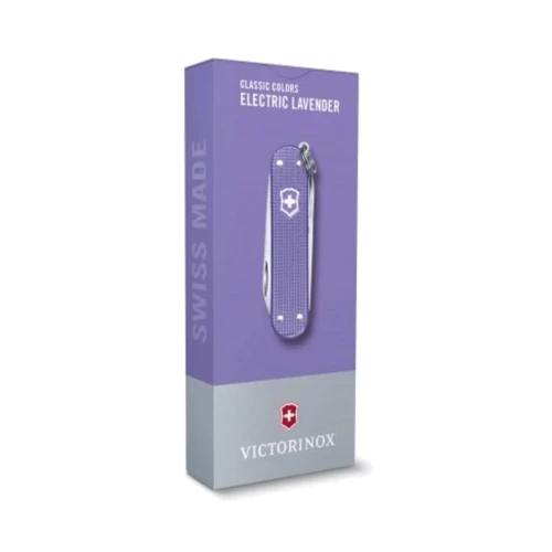 Мультитул Victorinox Classic SD Alox Colors Electric Lavender 58мм/5функцій/рифлений фіолетовий (0.6221.223G): Кількість функцій 5