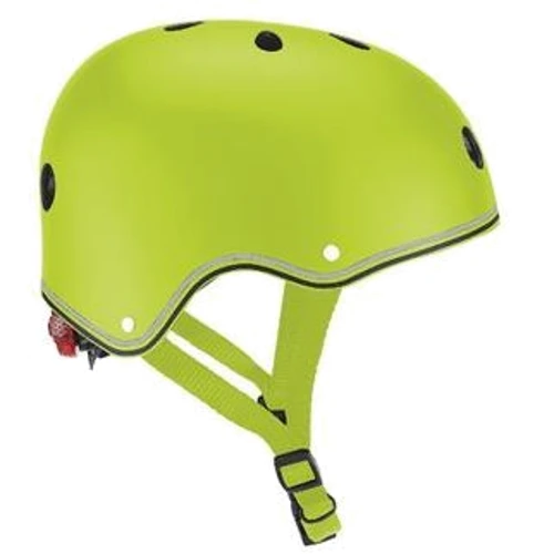 Шолом захисний дитячий GLOBBER, зелений, з ліхтариком, 48-53см (XS / S)