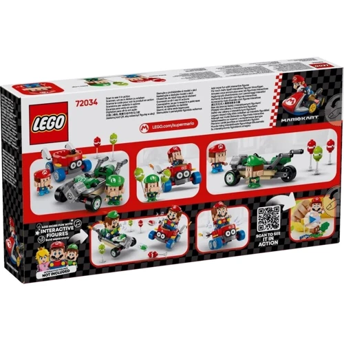 Конструктор LEGO Super Mario Kart Baby Mario vs. Baby Luigi 321 деталей (72034): Серия Super Mario