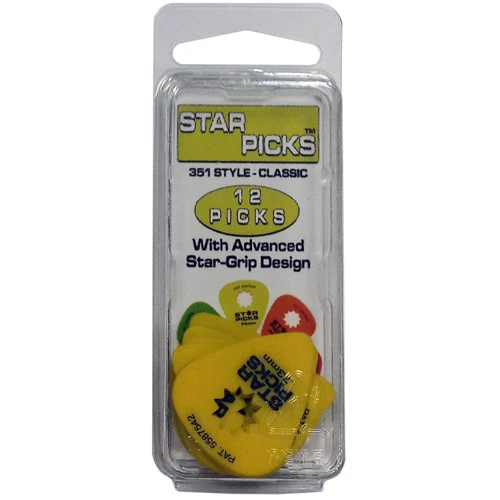 Медиатор Набор медиаторов CLEARTONE 30023 STAR PICK 12-PACK 0.73
