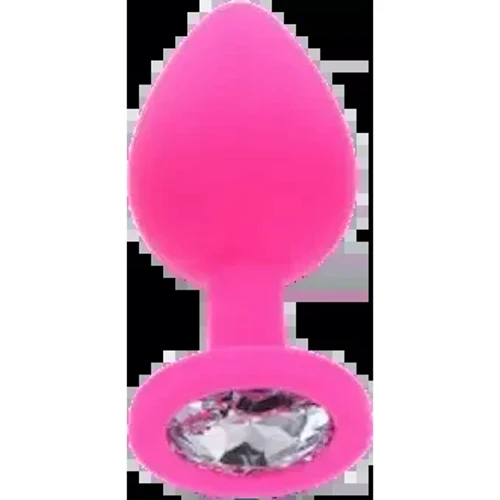 Анальная пробка Toy Joy Large Diamond Booty Jewel (розовая)