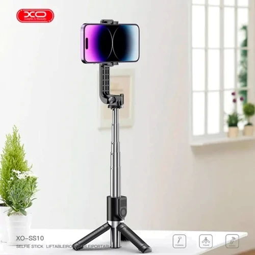 XO SS10 Mini Tripod Stand Bluetooth Selfie Stick with Mirror 80cm Black фото 6
