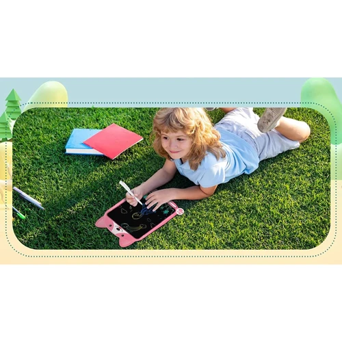 Графический планшет для рисования Lunatik с LCD экраном 10" Котик (LN10K-CY) фото 3
