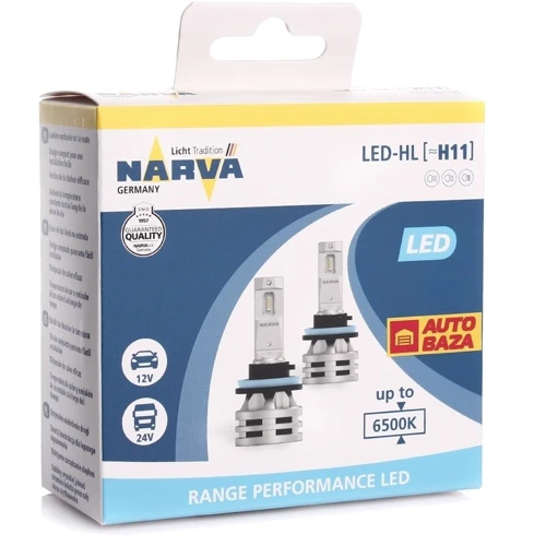 Лампы светодиодные Narva 18048 H11 12/24v 6500K X2 24W PGJ19-2 RPL (2 шт) фото 4