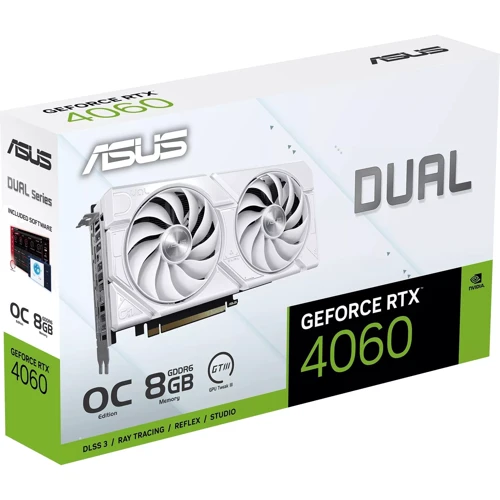 Видеокарта ASUS Dual GeForce RTX 4060 EVO White OC Edition 8GB GDDR6 (DUAL-RTX4060-O8G-EVO-WHITE) фото 11