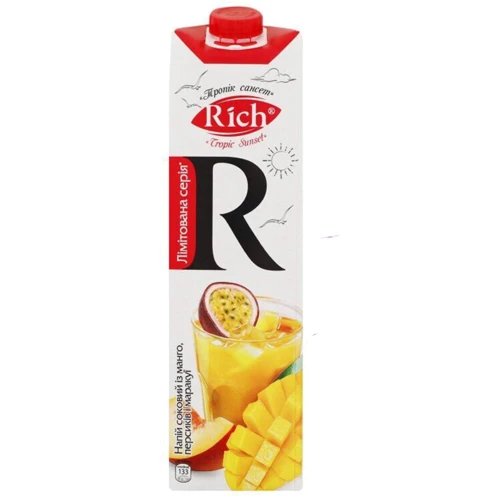 Напиток из манго, персиков и маракуйи Rich, 1л (WT4154)