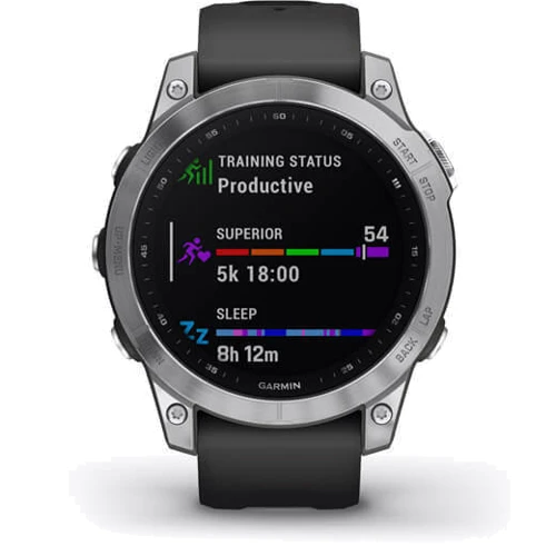 Смарт-часы Garmin Fenix 7 Silver with Graphite Band (010-02540-01): Карты памяти нет