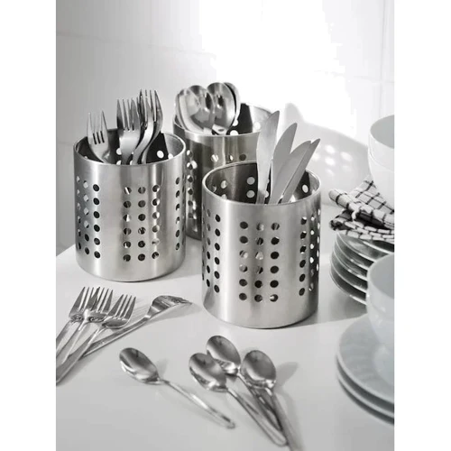 Подставка для столових приборов ІКЕА ORDNING 13.5 см нержавеющая сталь (30011832)