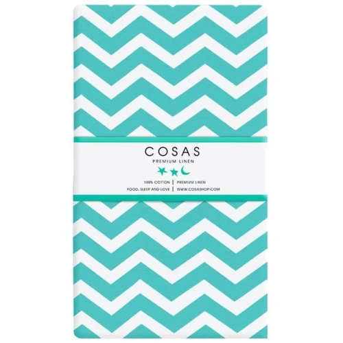 Набор простыней Cosas Terrakot/Zigzag mint 120x60 см (4822052056844)