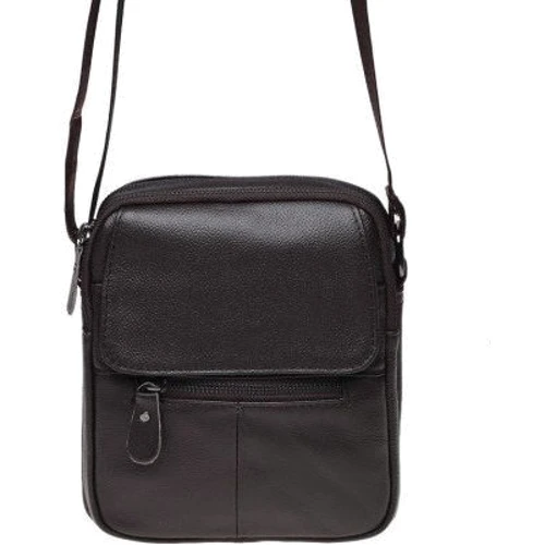 Чоловіча сумка планшет Borsa Leather коричнева (k11169-brown): Тип Сумки