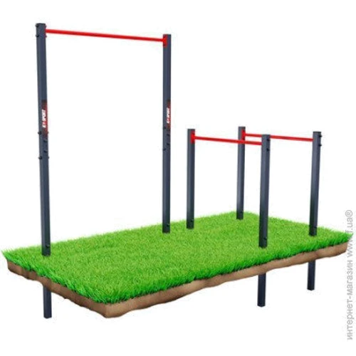Уличный турник для подтягивания с брусьями K-Sport Garden-street workout KSOZ004 (KS-222)