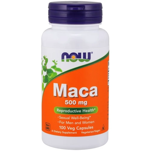 NOW Foods Maca 500 mg Veg Capsules 100 caps